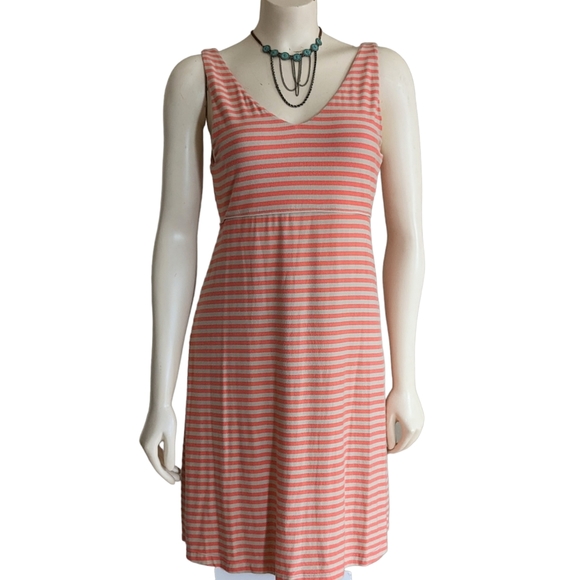 Athleta Striped Knit Dress Size Medium - Picture 1 of 10